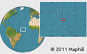 Satellite Location Map of the area around 5° 25' 24" N, 32° 13' 30" W