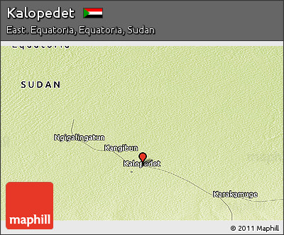 Physical Panoramic Map of Kalopedet