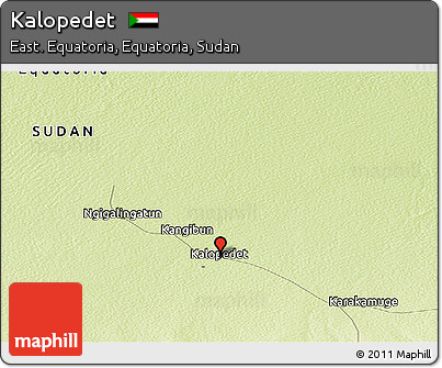 Physical Panoramic Map of Kalopedet