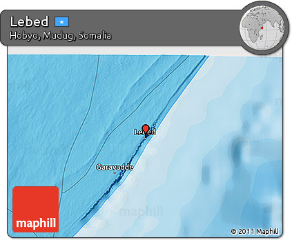 Political 3D Map of Lebed