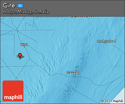 Political 3D Map of Gire