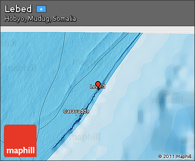 Political 3D Map of Lebed