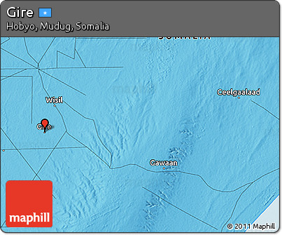 Political 3D Map of Gire