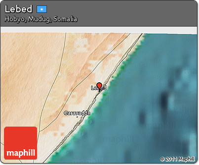 Satellite 3D Map of Lebed