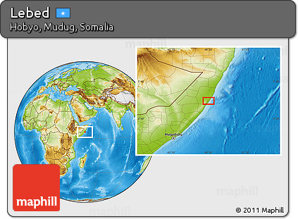 Physical Location Map of Lebed