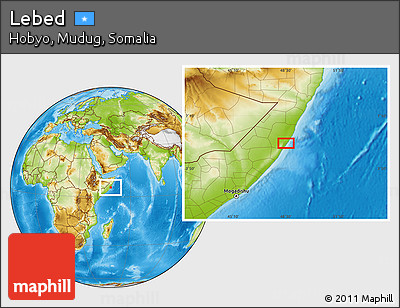 Physical Location Map of Lebed