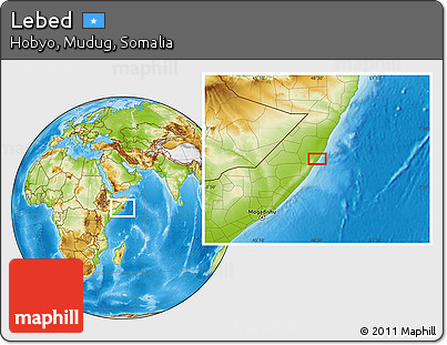 Physical Location Map of Lebed