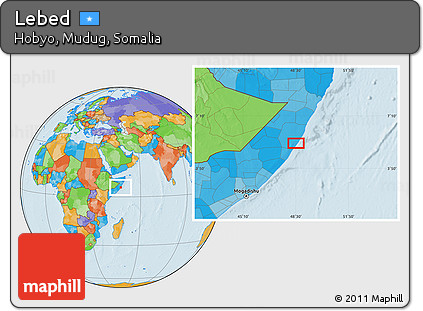 Political Location Map of Lebed