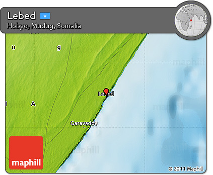 Physical Map of Lebed