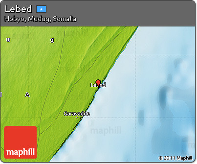 Physical Map of Lebed