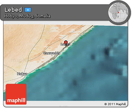 Satellite Panoramic Map of Lebed