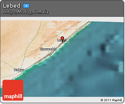 Satellite Panoramic Map of Lebed
