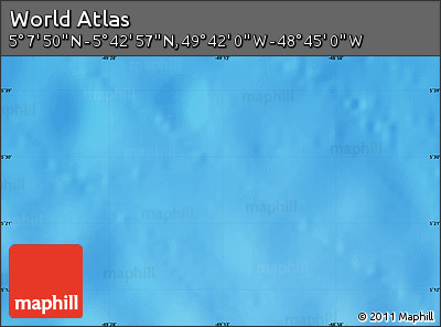 Physical Map of the Area around 5° 25' 24" N, 49° 13' 30" W