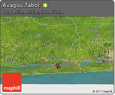 Satellite Panoramic Map of Avagou Tabot