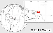 Blank Location Map of Venus