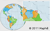 Political Location Map of Venus