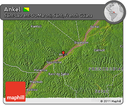Satellite 3D Map of Ankel