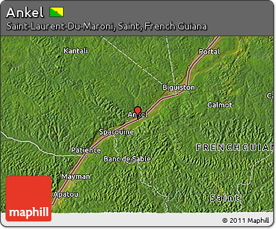 Satellite 3D Map of Ankel