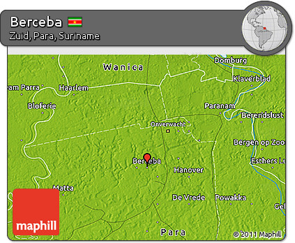 Physical 3D Map of Berceba