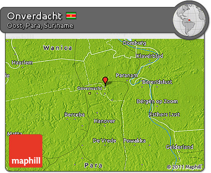 Physical 3D Map of Onverdacht