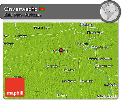 Physical 3D Map of Onverwacht