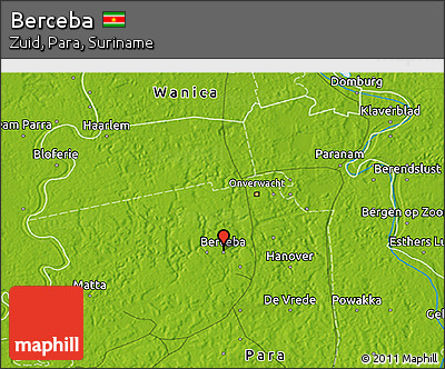 Physical 3D Map of Berceba