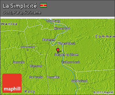 Physical 3D Map of La Simplicité