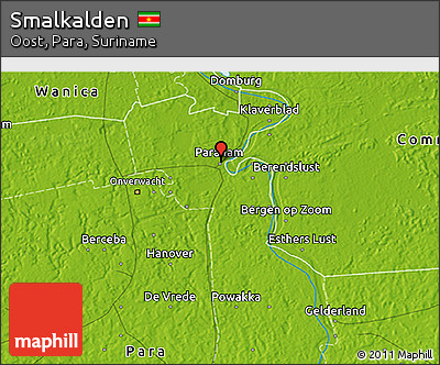 Physical 3D Map of Smalkalden