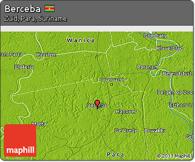 Physical 3D Map of Berceba