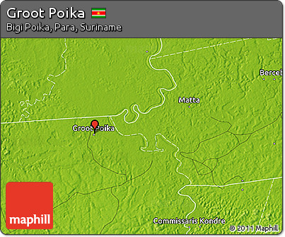 Physical 3D Map of Groot Poika