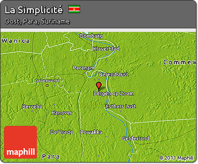 Physical 3D Map of La Simplicité