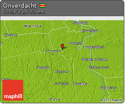 Physical 3D Map of Onverdacht