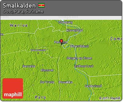 Physical 3D Map of Smalkalden