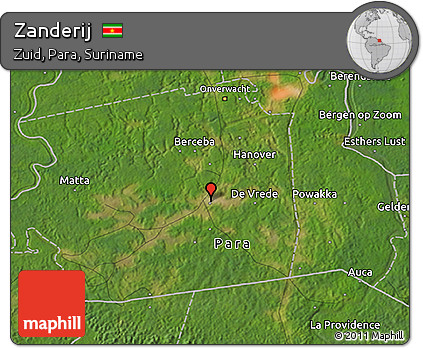 Satellite 3D Map of Zanderij