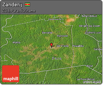 Satellite 3D Map of Zanderij