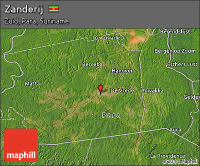 Satellite 3D Map of Zanderij