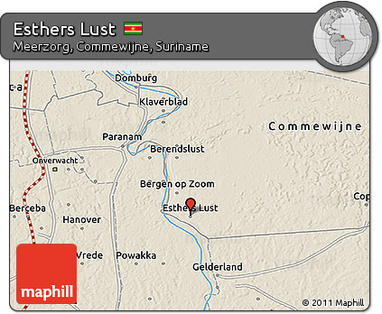 Shaded Relief 3D Map of Esthers Lust