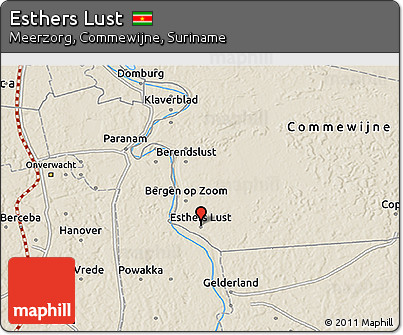 Shaded Relief 3D Map of Esthers Lust