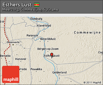 Shaded Relief 3D Map of Esthers Lust