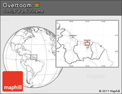 Blank Location Map of Overtoom