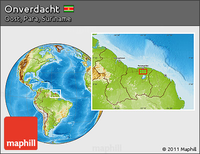 Physical Location Map of Onverdacht