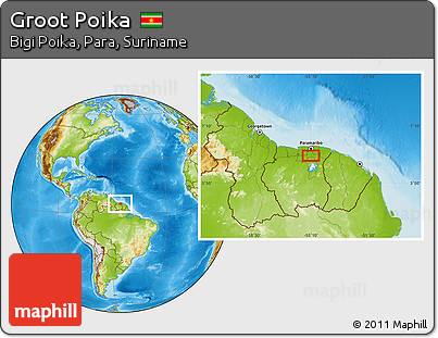 Physical Location Map of Groot Poika