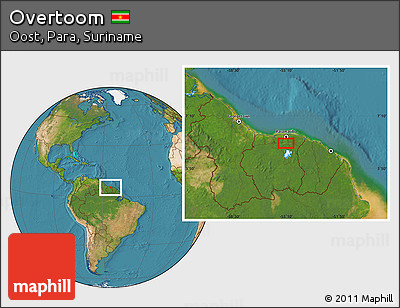 Satellite Location Map of Overtoom