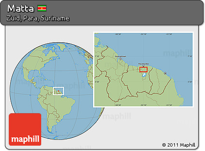 Savanna Style Location Map of Matta