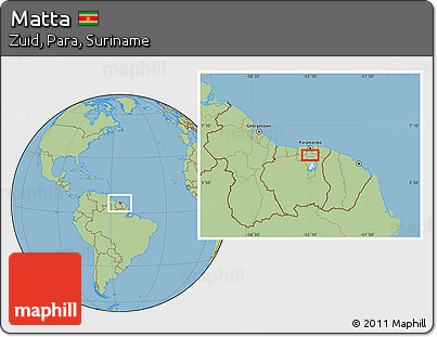 Savanna Style Location Map of Matta