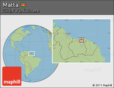 Savanna Style Location Map of Matta