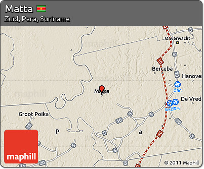 Shaded Relief Map of Matta