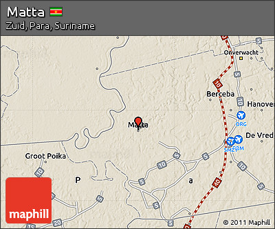 Shaded Relief Map of Matta