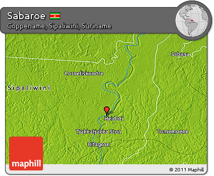 Physical 3D Map of Sabaroe