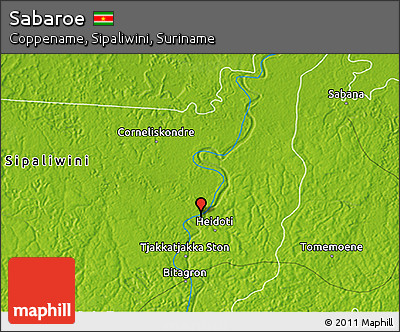 Physical 3D Map of Sabaroe